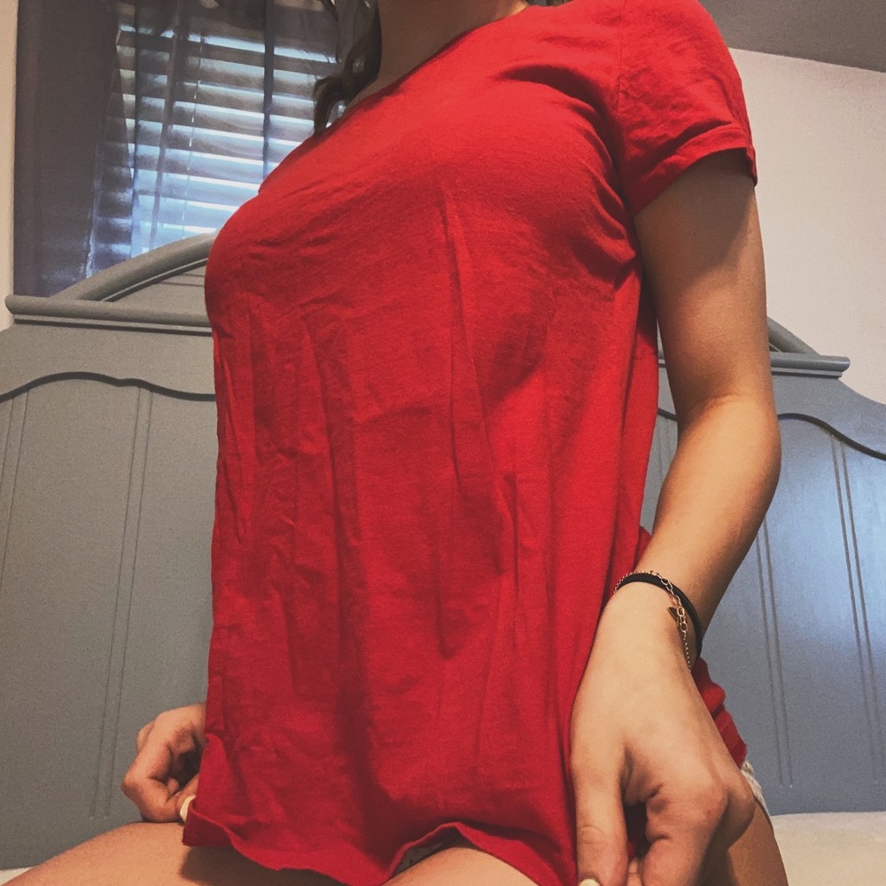Fruit Of The Loom Basic Red Tee